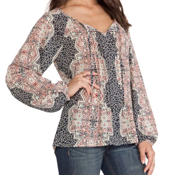 REvolve Sanctuary V Neck Boho Top sz S - Picture 2 of 16